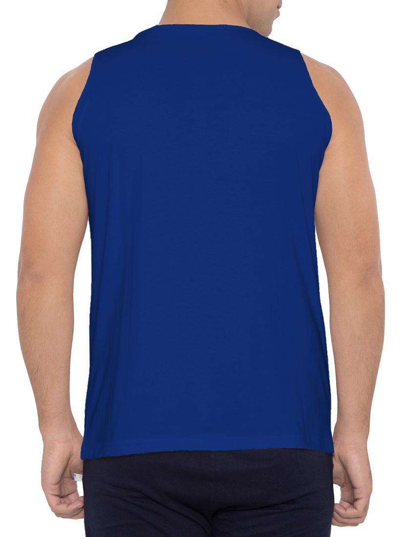 blue cotton blend vest - 15360851 - Zoom Image - 3