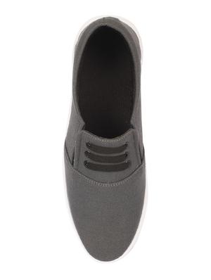 grey Canvas casual slipon - 15361019 - Standard Image - 3
