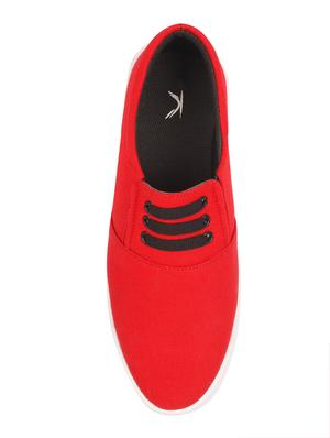 red canvas casual slip on - 15361022 - Standard Image - 3