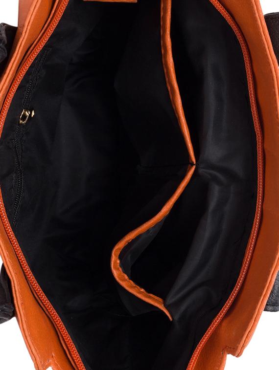 orange leatherette (pu) regular handbag - 15361368 - Zoom Image - 3