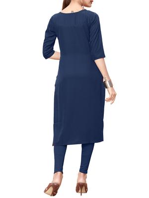 printed straight kurta - 15361690 - Standard Image - 3