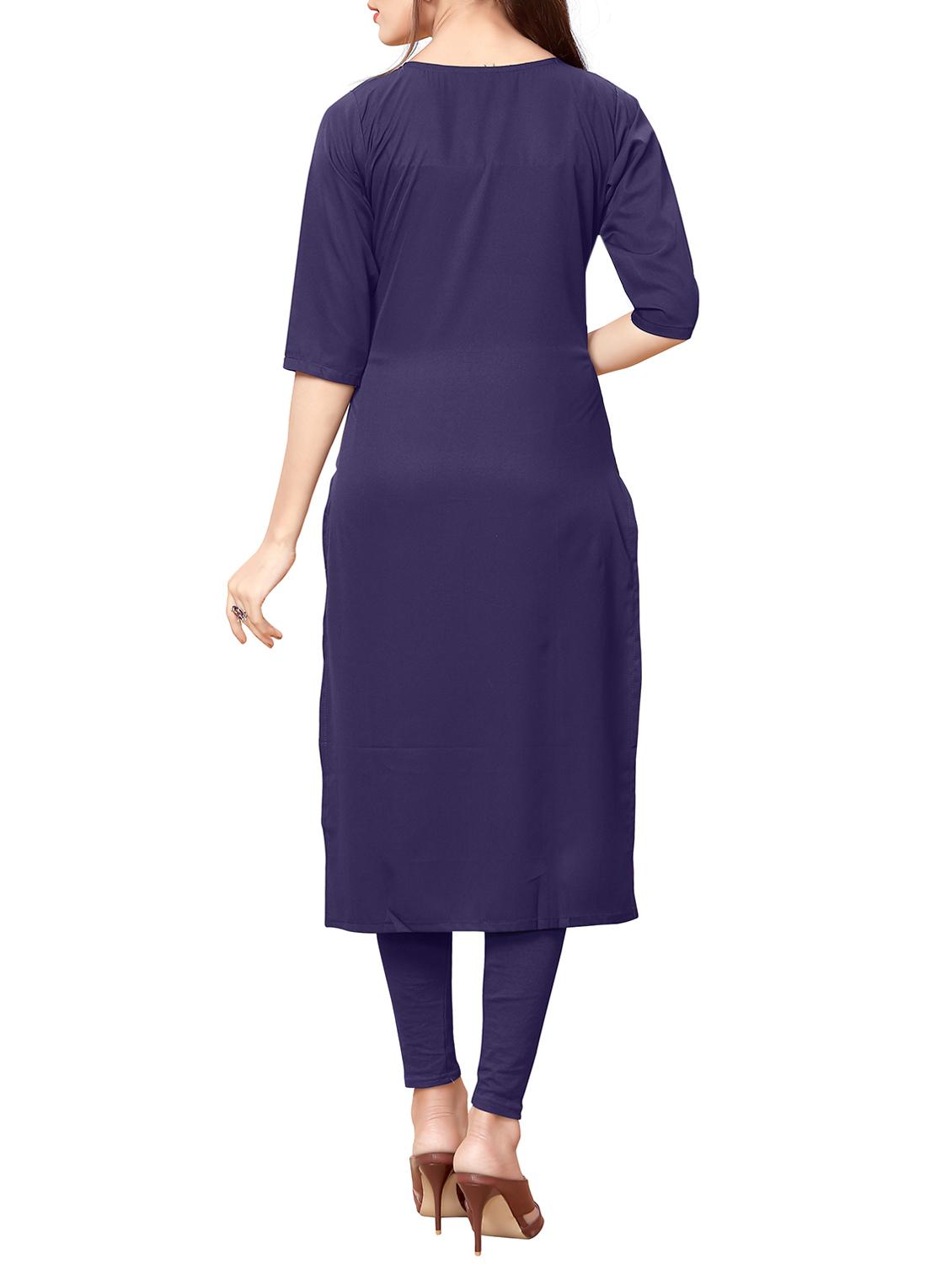printed straight kurta - 15361695 - Zoom Image - 3