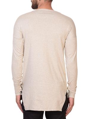 beige cotton blend t-shirt - 15361722 - Standard Image - 3
