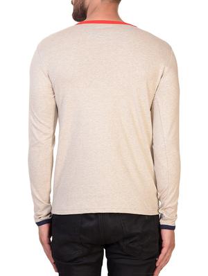 beige cotton blend t-shirt - 15361724 - Standard Image - 3