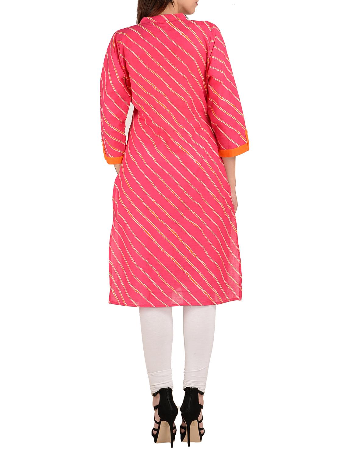 leheriya straight kurta - 15362942 - Zoom Image - 3