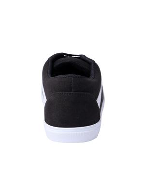 black Canvas lace up sneaker - 15363929 - Standard Image - 3