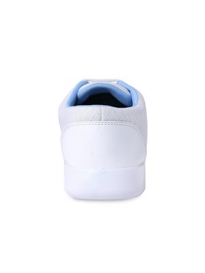 white mesh lace up sport shoes - 15363932 - Standard Image - 3