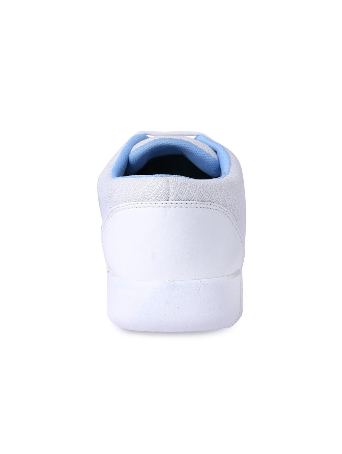 white mesh lace up sport shoes - 15363932 - Zoom Image - 3