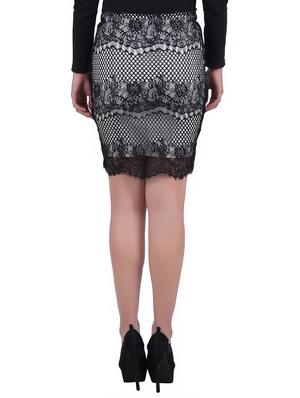 laced pencil skirt - 15367022 - Standard Image - 3
