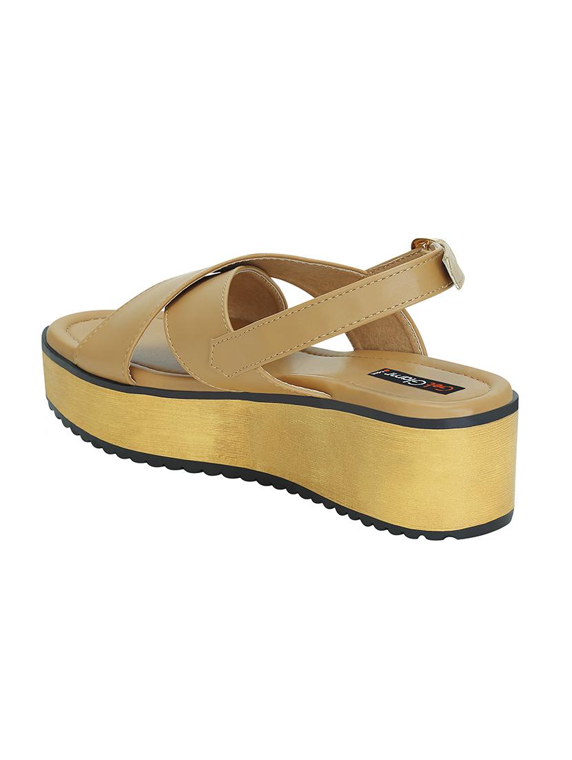 beige platforms wedges - 15367471 - Zoom Image - 3