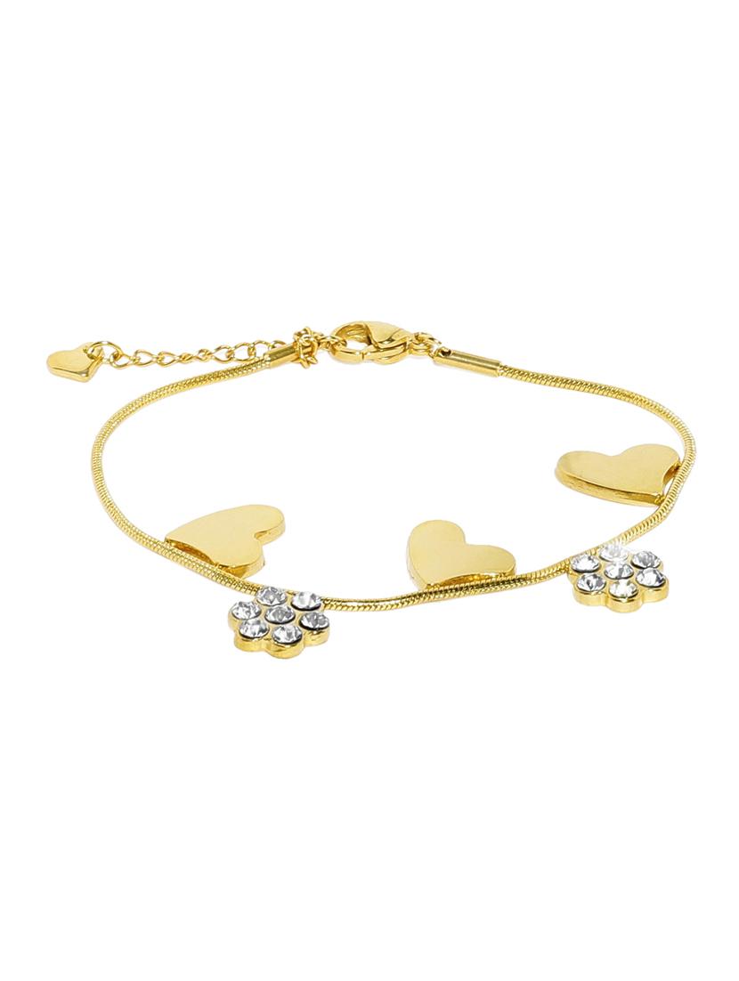 gold metal links bracelet - 15375557 - Zoom Image - 3