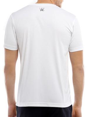 white polyester chest print t-shirt - 15376092 - Standard Image - 3