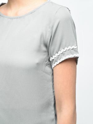 lace trim detail top - 15376817 - Standard Image - 6