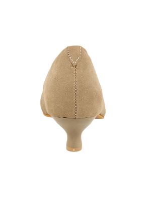beige slip on pumps - 15379500 - Standard Image - 3