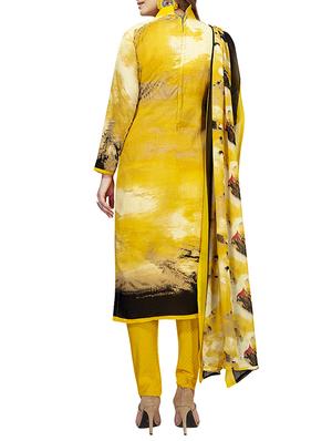 multi colored unstitched combo suit - 15381304 - Standard Image - 3