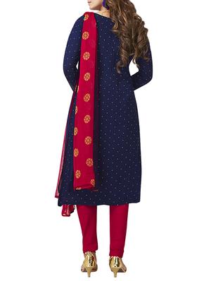 multi colored unstitched combo suit - 15381767 - Standard Image - 3