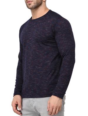 navy blue cotton blend t-shirt - 15382189 - Standard Image - 3