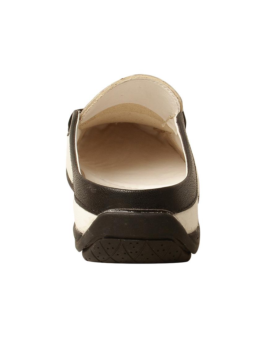 white leatherette slip on loafers - 15383105 - Zoom Image - 3