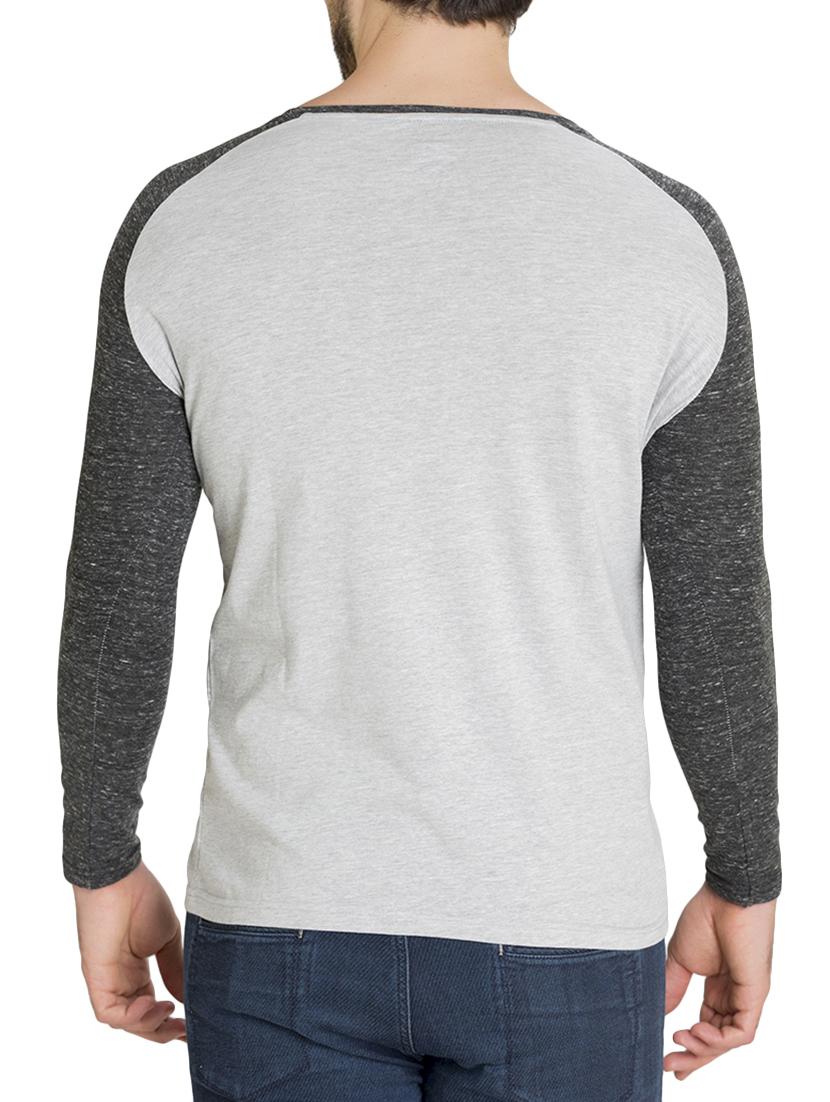 grey cotton front print t-shirt - 15383173 - Zoom Image - 3