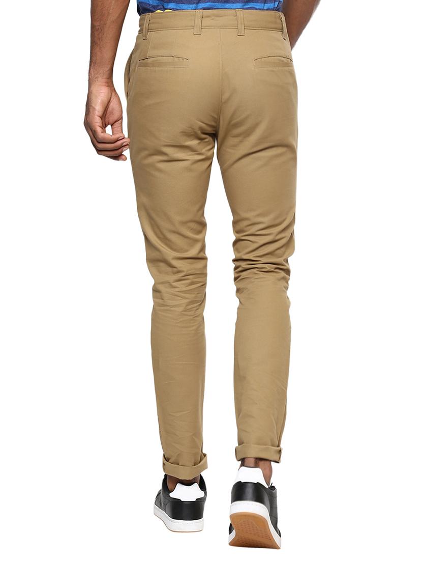 beige cotton chinos casual trouser - 15383708 - Zoom Image - 3