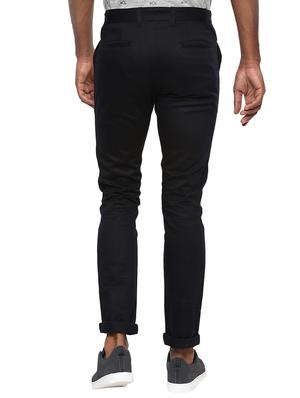 black cotton chinos casual trousers - 15383709 - Standard Image - 3