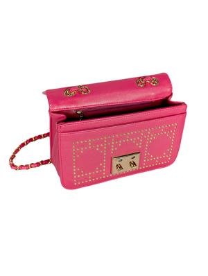 pink leatherette (pu) regular sling bag - 15384499 - Standard Image - 3
