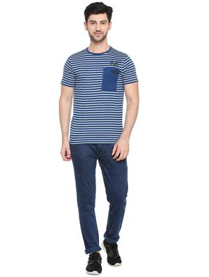 blue cotton pocket t-shirt - 15384730 - Standard Image - 3