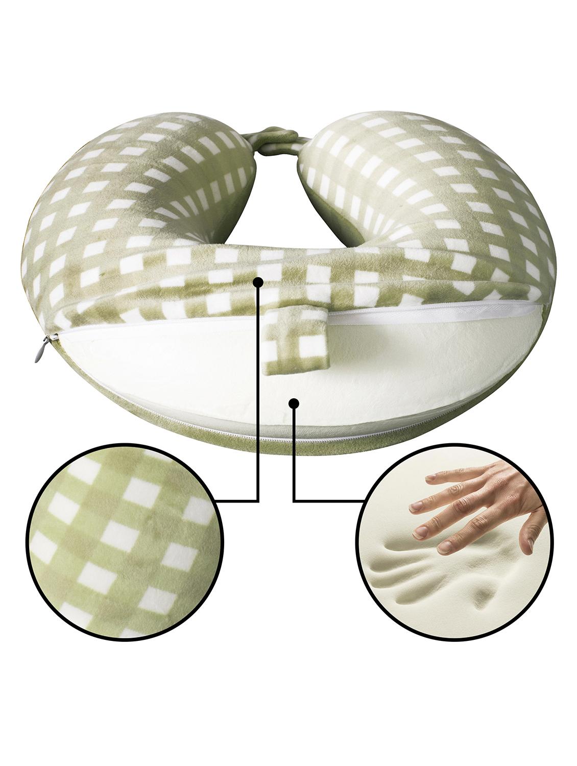 U Shaped Memory Foam Neck Pillows? Comfortable for Neck Support Cushion For Kids /Adults/ Car /Office /Sleeping cover - 15385104 - Zoom Image - 6