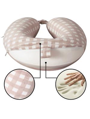 U Shaped Memory Foam Neck Pillows? Comfortable for Neck Support Cushion For Kids /Adults/ Car /Office /Sleeping cover - 15385105 - Standard Image - 6