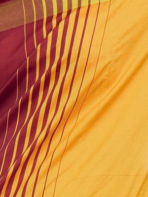 dual tone stripes woven saree with blouse - 15386113 - Standard Image - 3