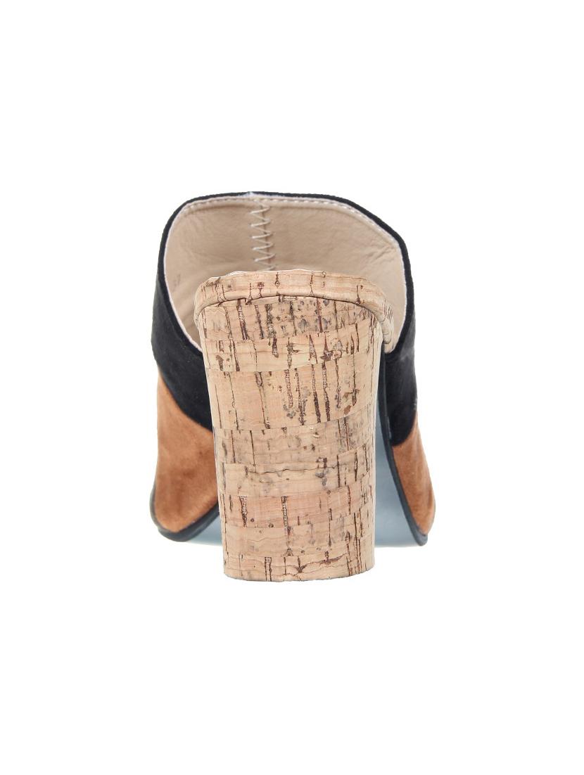 black suede mules sandals - 15386122 - Zoom Image - 3