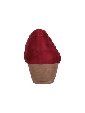 Flat n Heels maroon Wedges - 15386149 - Standard Image - 3