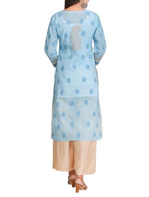 chikankari straight kurta - 15387314 - Standard Image - 3
