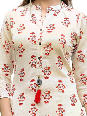 straight tassels kurta - 15387831 - Standard Image - 3