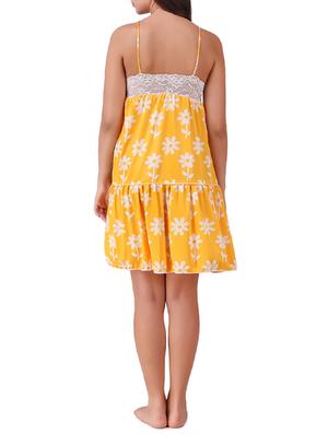lace bodice floral nighty - 15388197 - Standard Image - 3