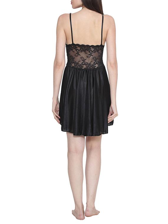 cami neck lace bodice nighty - 15388269 - Zoom Image - 3