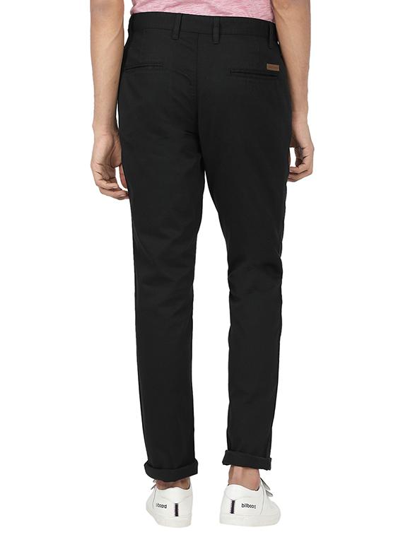 black cotton blend chinos - 15389758 - Zoom Image - 3