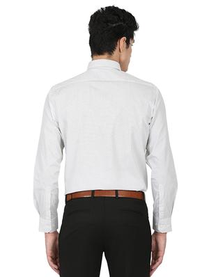 white cotton formal shirt - 15389917 - Standard Image - 3