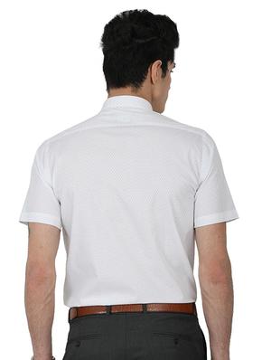 white cotton formal shirt - 15389952 - Standard Image - 3