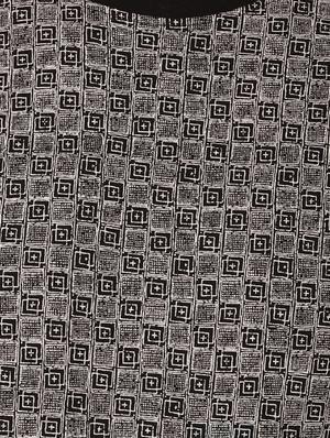 black cotton all over print t-shirt - 15390001 - Standard Image - 3