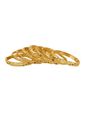 gold tone bangles - 15390149 - Standard Image - 3