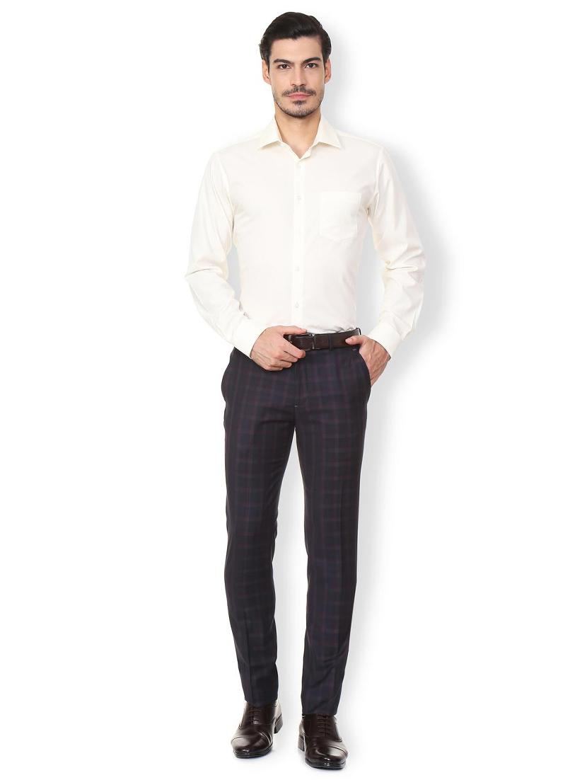 beige cotton formal shirt - 15391314 - Zoom Image - 3