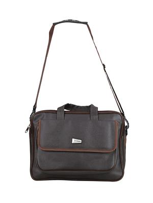 brown leatherette (pu) messengerbag - 15391653 - Standard Image - 6
