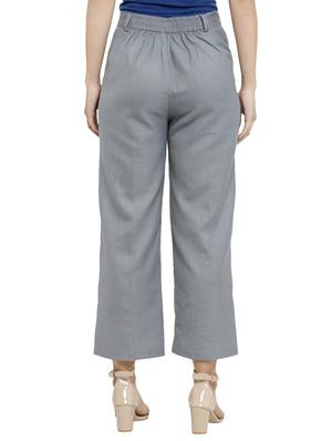 pleated mid rise trousers - 15391809 - Standard Image - 3