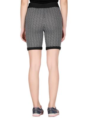 drawstring waist printed mid-rise shorts - 15392450 - Standard Image - 3