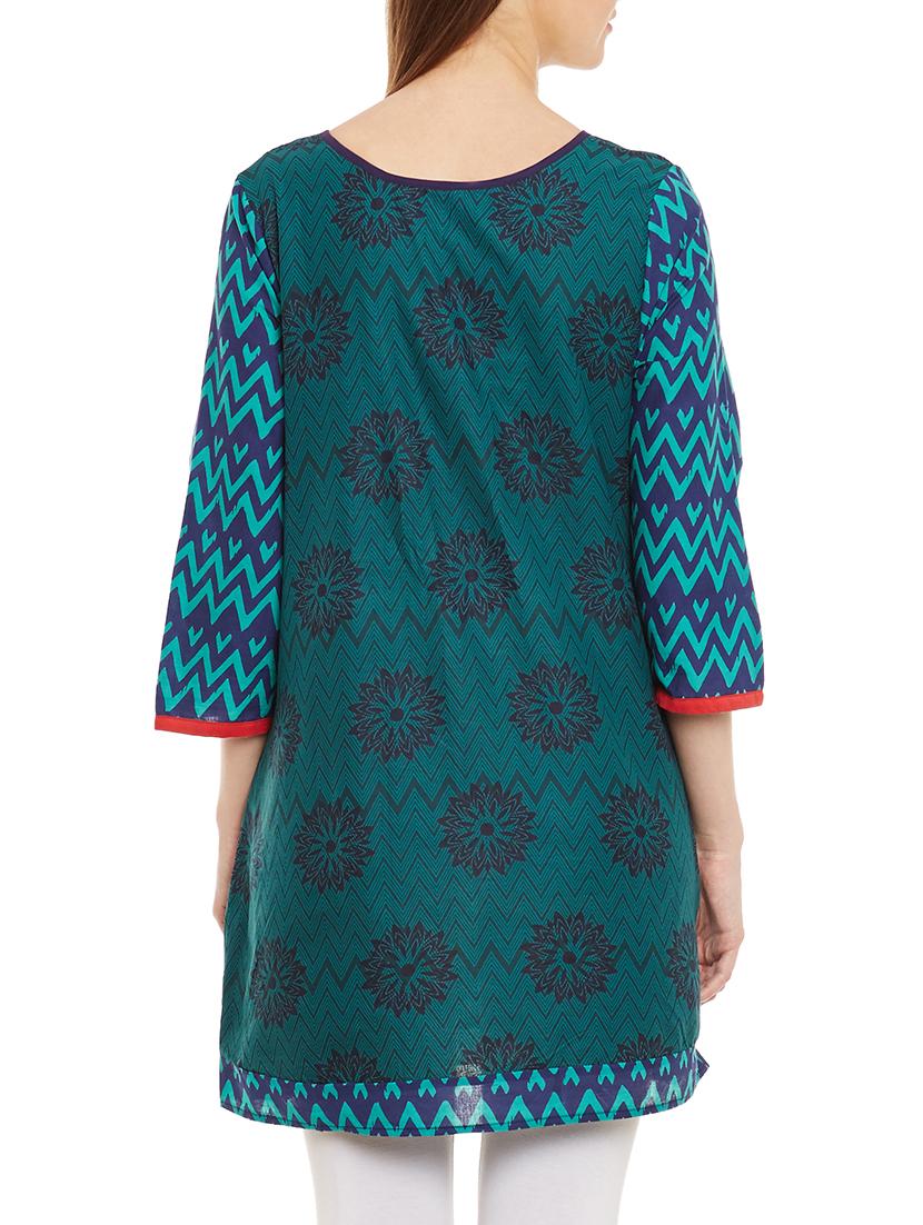 Printed straight kurti - 15394854 - Zoom Image - 3