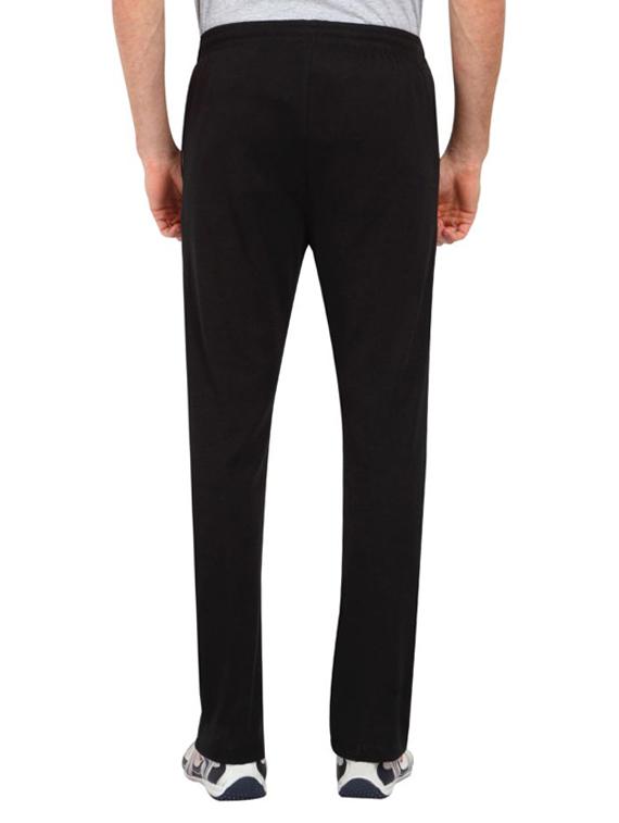 black cotton full length track pant - 15398199 - Zoom Image - 3