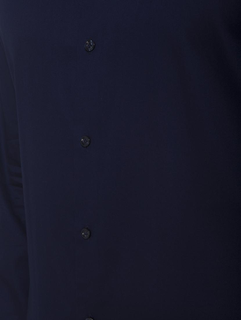 blue linen kurta pyjama set - 15398342 - Zoom Image - 3