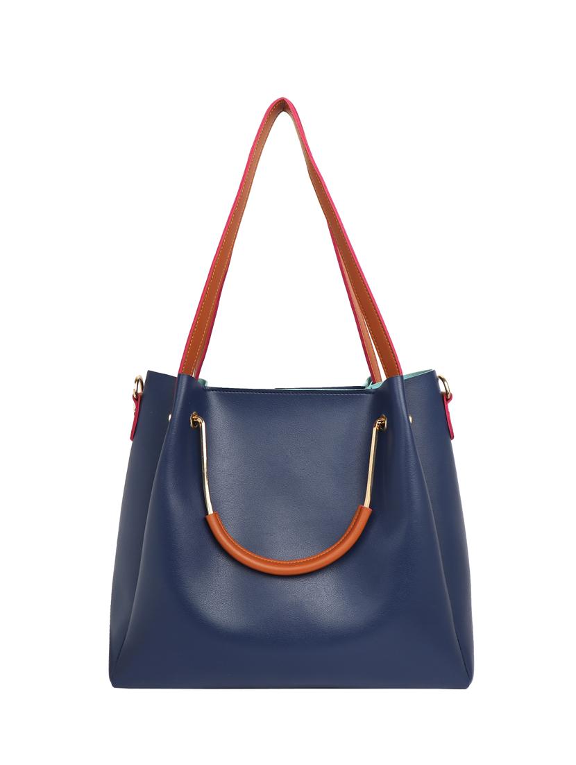 blue leatherette (pu) combo totes - 15398847 - Zoom Image - 3