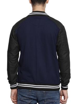 blue cotton casual jacket - 15399011 - Standard Image - 3